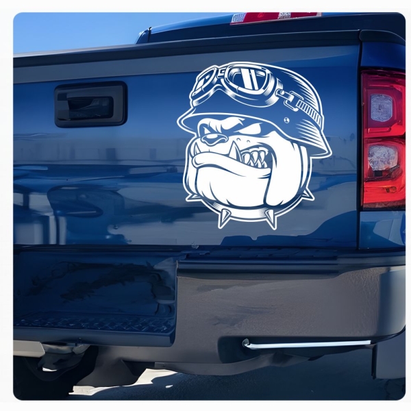 Bulldogge Motorradhelm Biker Autoaufkleber Auto Aufkleber Sticker A842